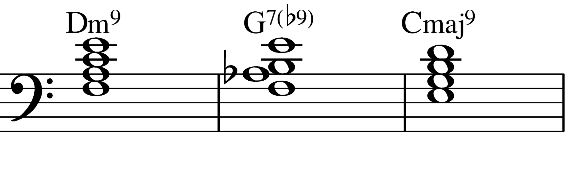 Gb9(13)と書くことも。複雑で心地よい和音です