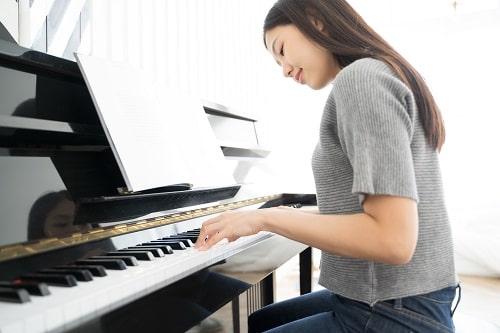 視線の動きを意識して、楽に演奏しよう